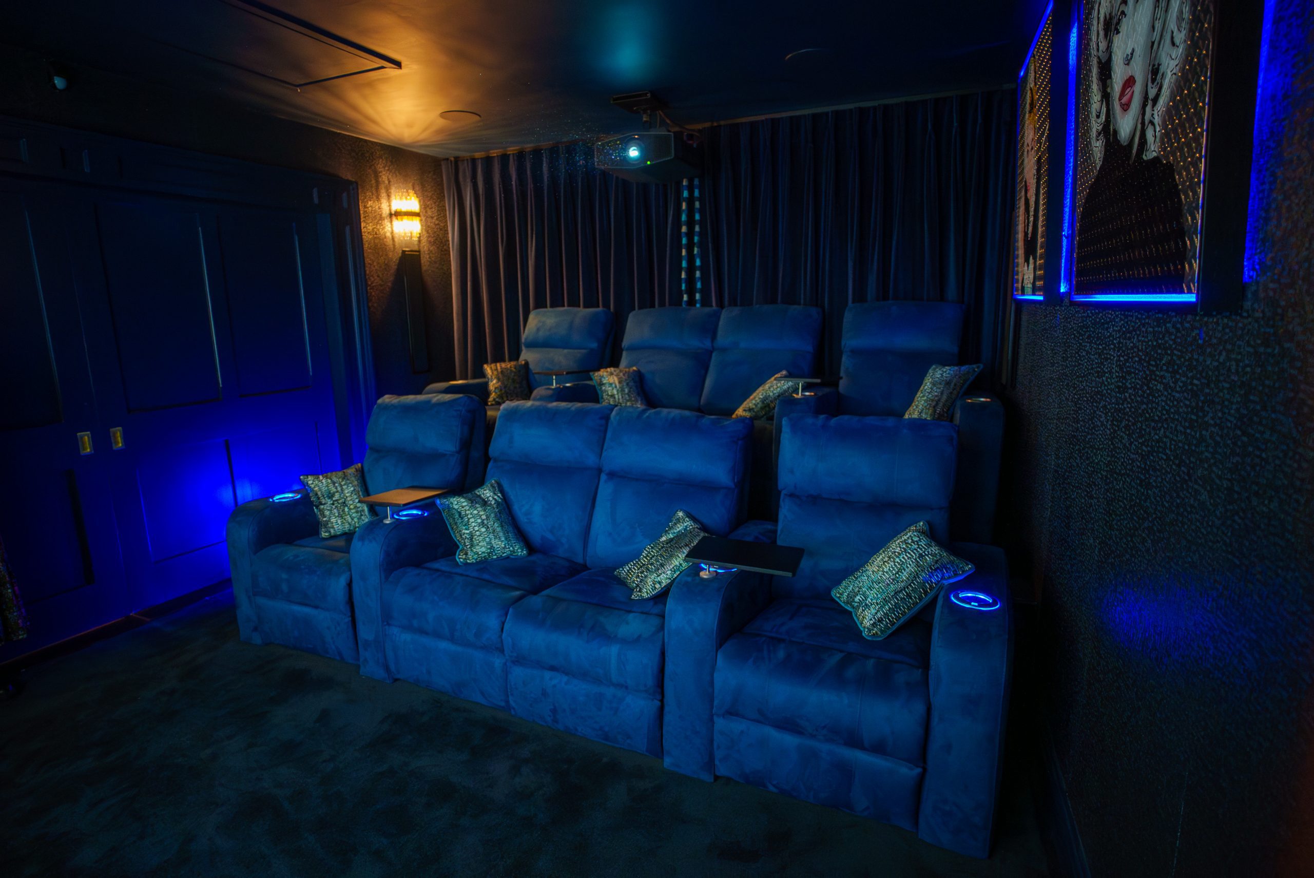 Cinema set up with 7.4 set up