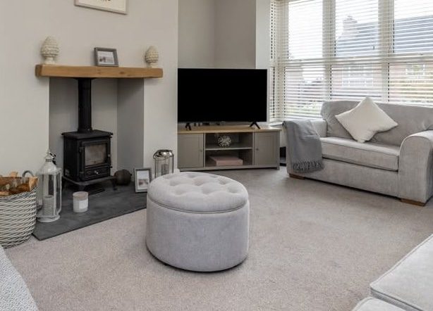 Badly placed TV at odd angle on cabinet stand. Why TV should not be an afterthought during home design